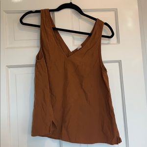 Mustard color crop tank